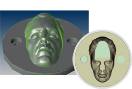preparation of 3D CAD data by slicing module for ablation or rapid prototyping