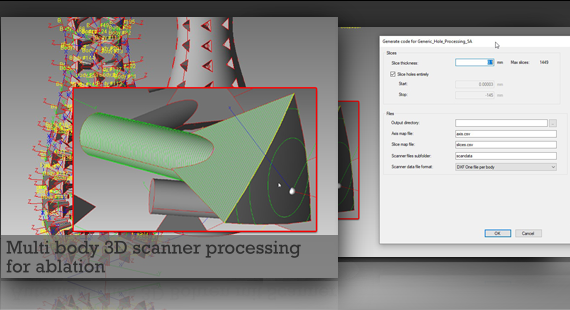 Multi body 3D scanner processing for ablation