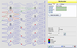 repeating patterns can be easily arranged identically